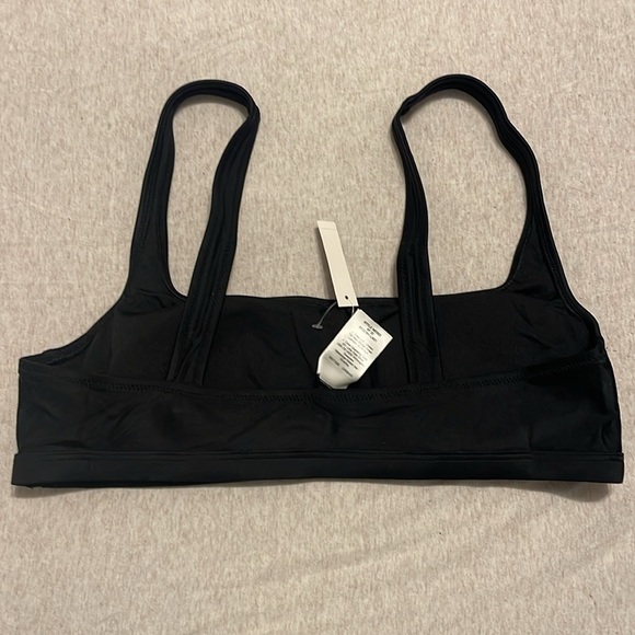 Cute black bikini scoop neck top with padding . - Picture 2 of 4